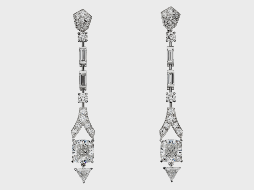Photo of Cartier Art Deco Inspired earrings courtesy of Cartier.