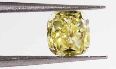 The Fancy Yellow Diamond donated by Nungu Diamonds will be the center stone used in the engagement ring.