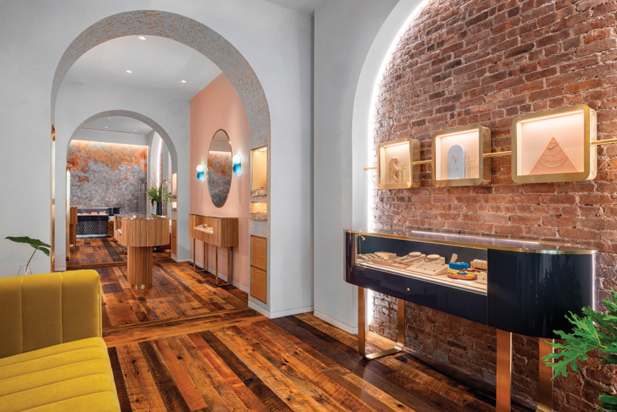 Residential Design and Art Installations Make Tribeca Jewelry Store Feel Like a High-Class Home