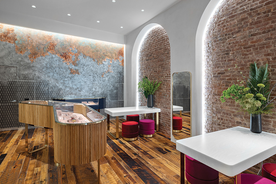 Residential Design and Art Installations Make Tribeca Jewelry Store Feel Like a High-Class Home