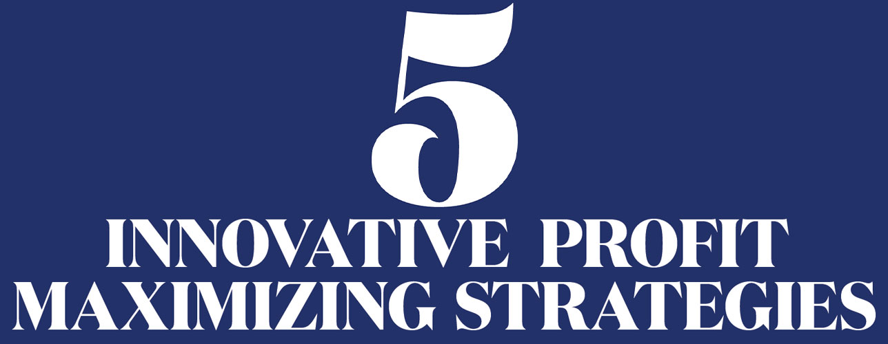 5 Innovative Profit Maximizing Strategies