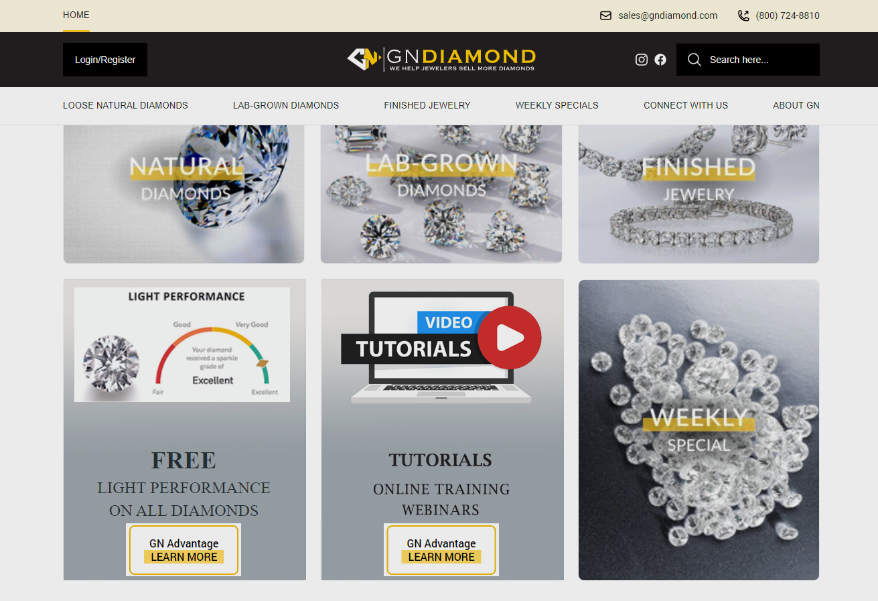 GN Diamond Launches New Easy to Use and Time Saving Website for Jewelers