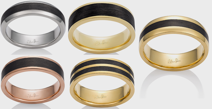 Chris Ploof Launches Carbon Fiber and Precious Metal Bridal Rings That Are Sizable