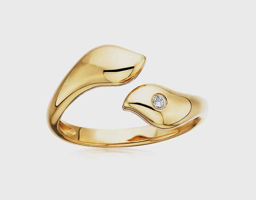 Berco Jewelry Co. 14K yellow gold ring with diamond