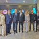 CIBJO President Gaetano Cavalieri (third from left) at the opening of the “Art For Jewellery – Inspiration Hub" at the Istanbul Jewellery Show on August 17, 2024. He is flanked (from left) by Murad Köşker, Turkish Jewellery Exporters Association Board Member; Aylin Gozen, Turkish Jewellery Exporters Association Consultant and Hub of Culture Project Partner; Ö. Volkan Ağar Deputy Minister of Trade of the Republic of Türkiye; Burak Yakin, Turkish Jewellery Exporters Association President; Oznur Yakin, Hub of Culture Project Partner; Emre Namyeter, an artist; Atilla Marangozoğlu, Informa Markets General Manager; and Tuğber Yasa, Informa Markets Exhibition Director.