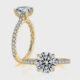 Two-carat round diamond engagement ring by A. Jaffe