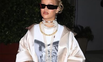 Judge the Jewels: Rihanna Schools Us in High-Low Dressing by Piling on Pearls with a Tee and Jeans