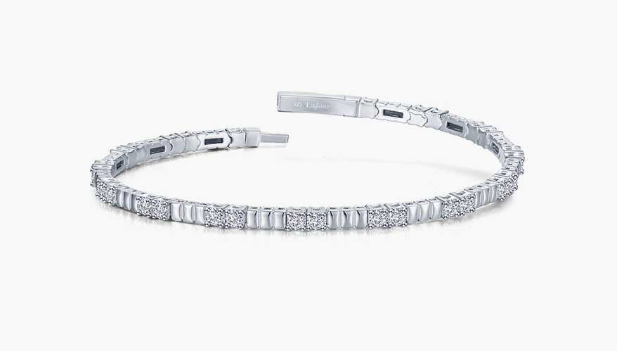 Lafonn Platinum-bonded sterling silver bracelet
