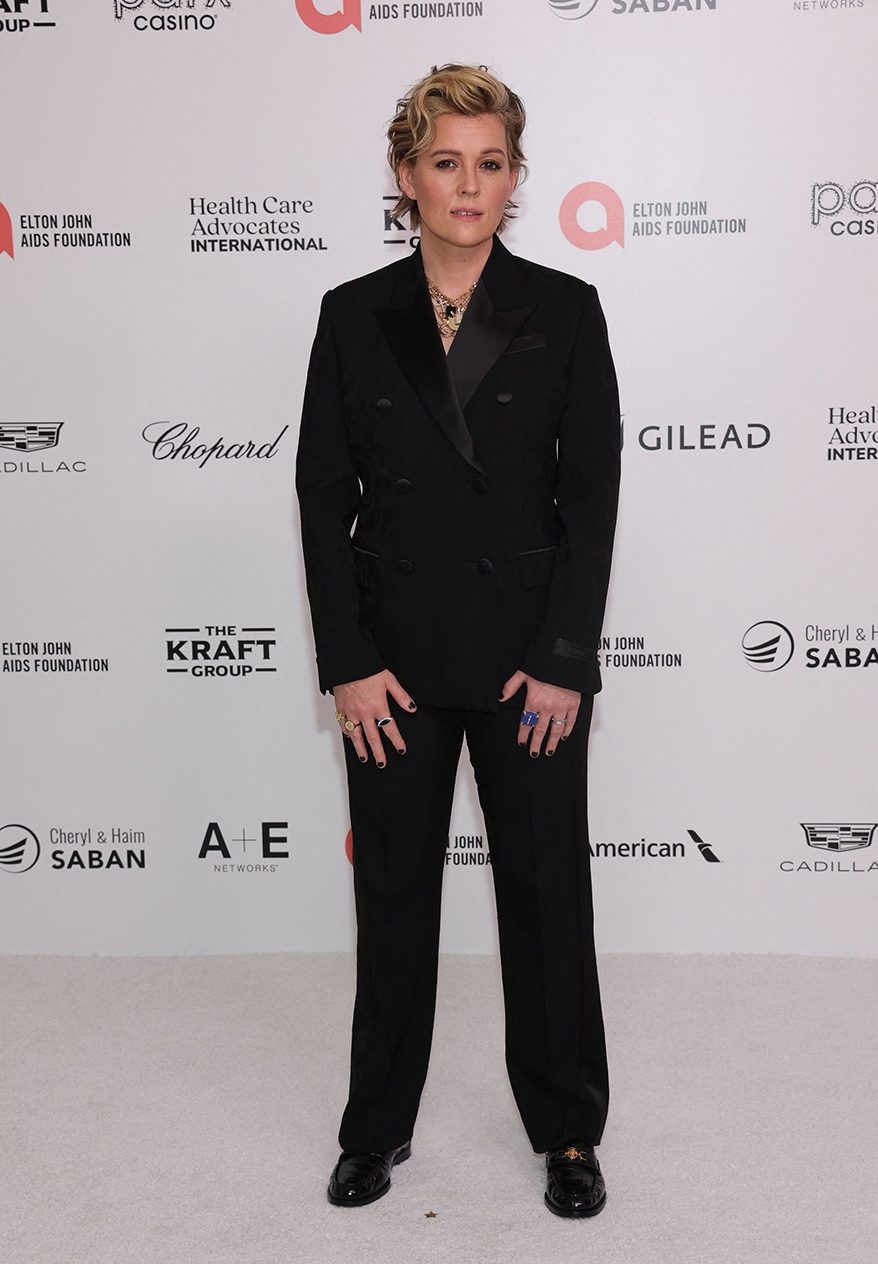 Brandi Carlile Layers It Up at Elton John AIDS Foundation Academy Awards Viewing Party