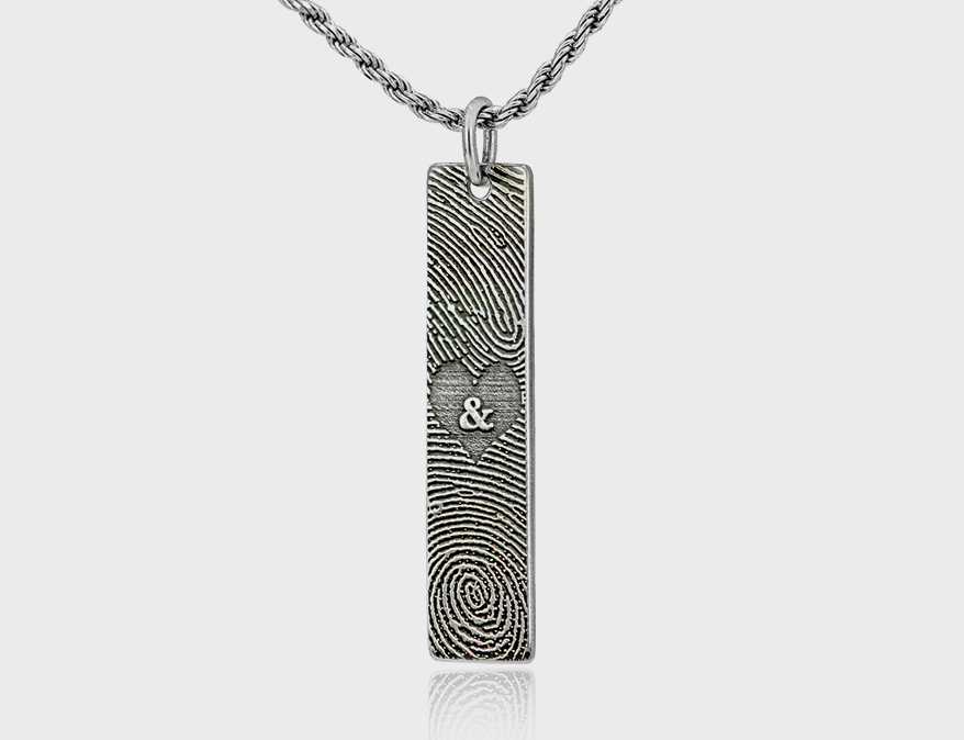Stainless steel pendant.