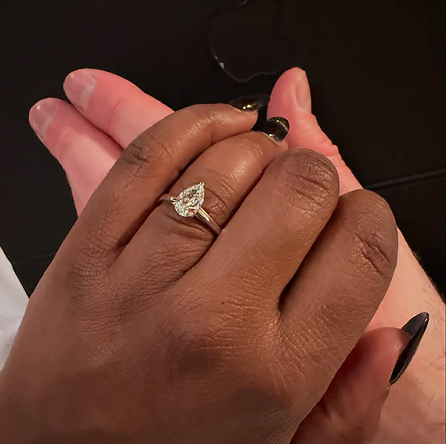 Al Roker’s Daughter, Leila, Shares Pics of Her New Pear-Shaped Diamond Ring