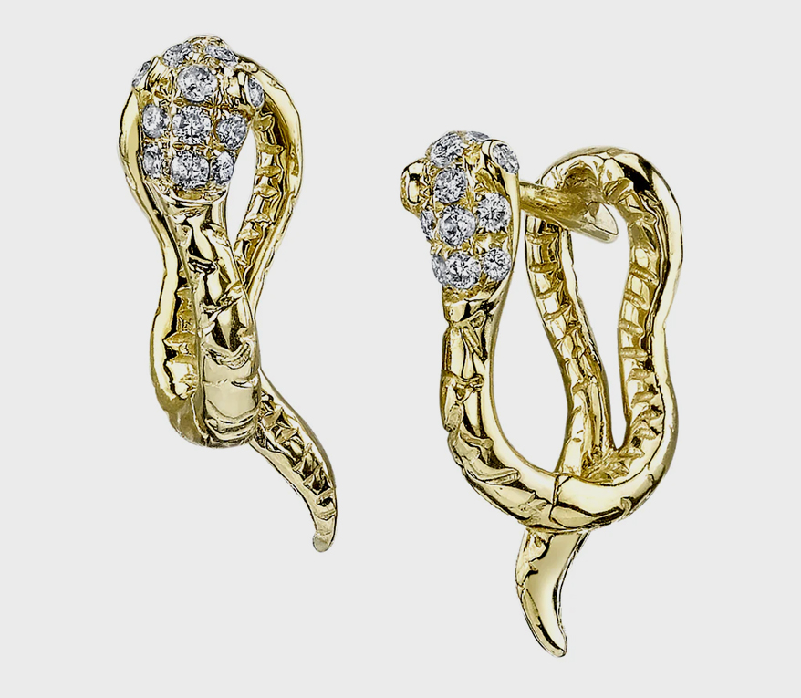 Leslie Bibb Sports a Snake Pinky Ring By Arielle Ratner