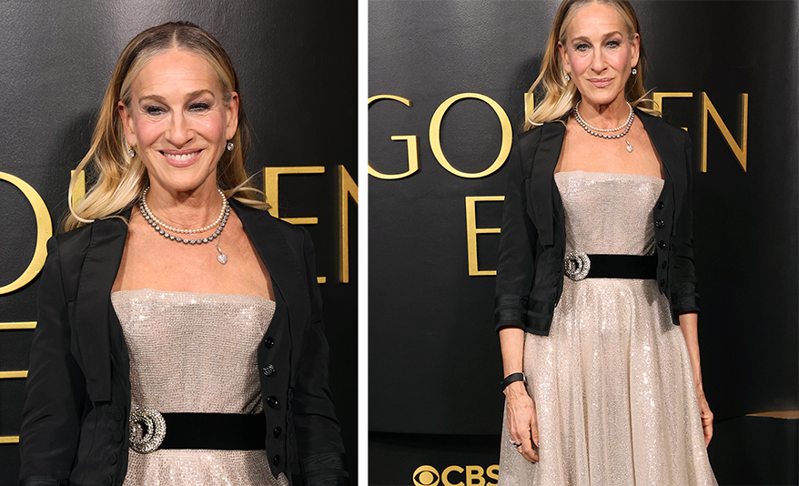 Sarah Jessica Parker and Emily Blunt Layer Diamonds at Awards Shows