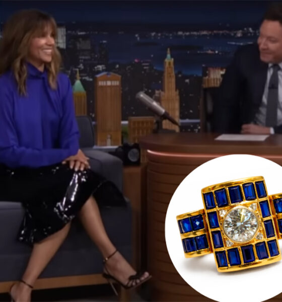 Judge the Jewels: Do You Like Halle Berry&rsquo;s Unusual Vintage Sapphire and Diamond Engagement Ring? 