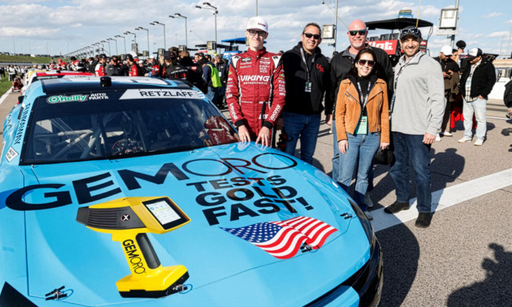 GemOro Puts Its XRF Gold Analyzer on the Hood of a NASCAR at Kansas City