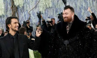 Judge the Jewels: Sam Smith Channels Ert&eacute; at the Met Gala in Black Beads & Feathered Aigrette